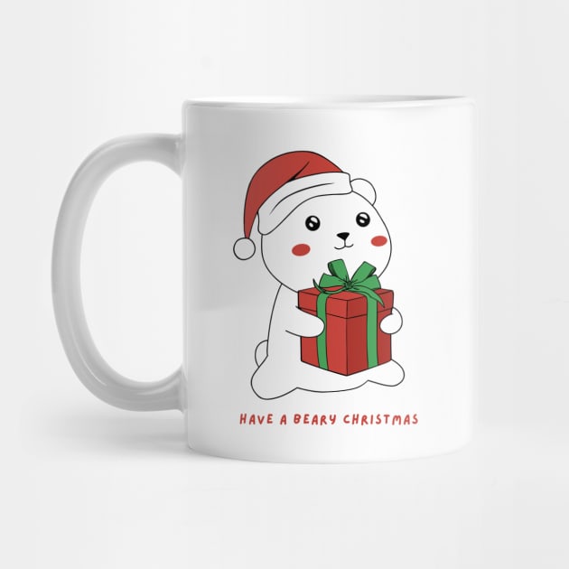 Christmas Polar Bear by Bruno Pires